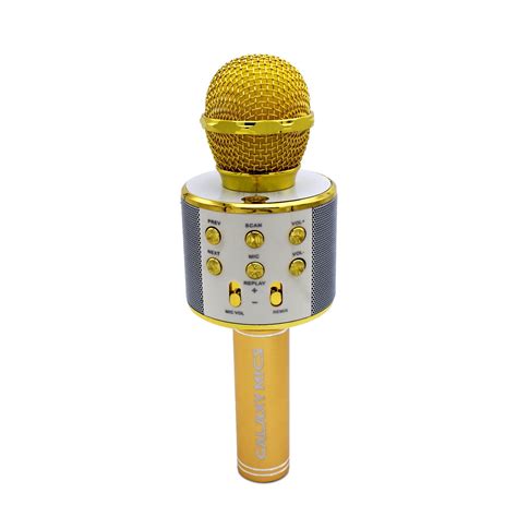 Kids Galaxy Mic Q9 Microphone Wireless Karaoke Machine 2 in 1 built in Bluetooth Speaker ...