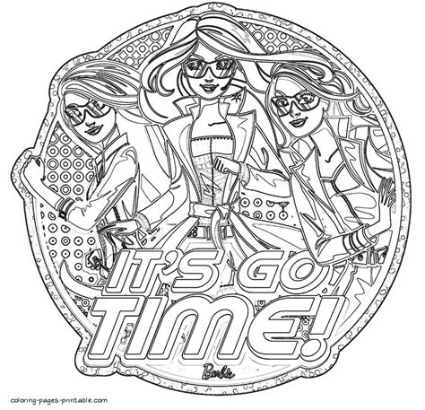 List Of Barbie Spy Squad Coloring Pages