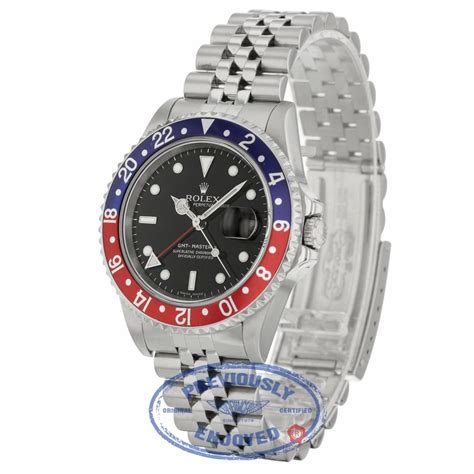 Rolex GMT Master II 40mm Stainless Steel Blue Red "PEPSI" Jubilee Bracelet 16710 92LUX0 ...