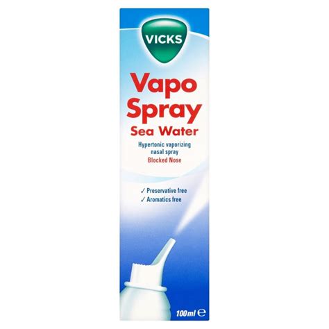 Vicks Saline Nasal Spray 100ml - Cough, Cold & Flu from Chemist Connect UK