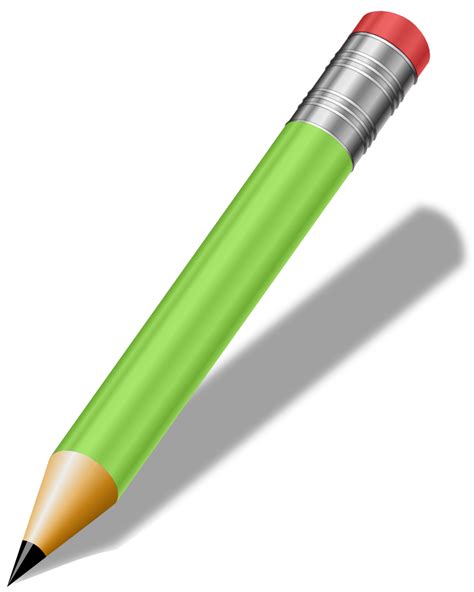 OnlineLabels Clip Art - Short Realistic Pencil