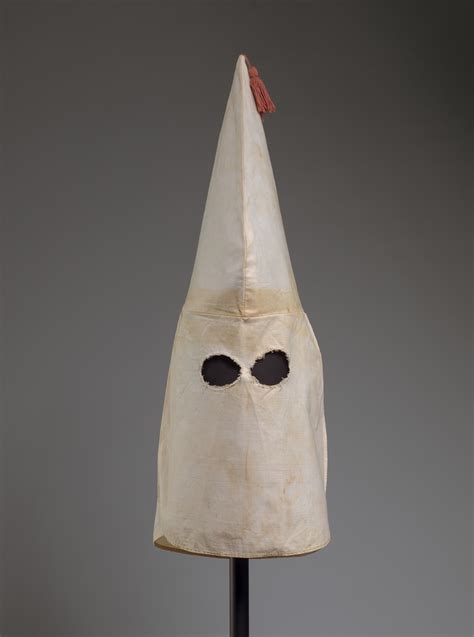 Klu Klux Klan hood with mask | Smithsonian Institution