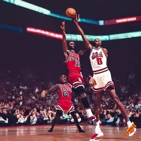 Photo of michael jordan dunking on lebron james