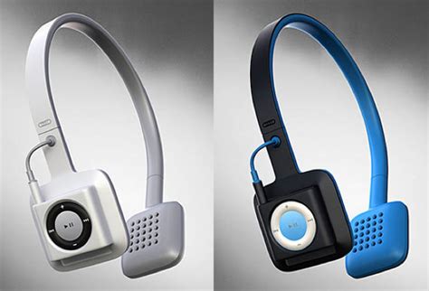 Cord-free headphones integrate Apple’s iPod Shuffle into design ...