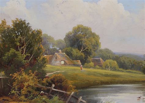 Robert Robin Fenson Fl 1899-1914 Oil Painting English Countryside Landscape | 513885 ...