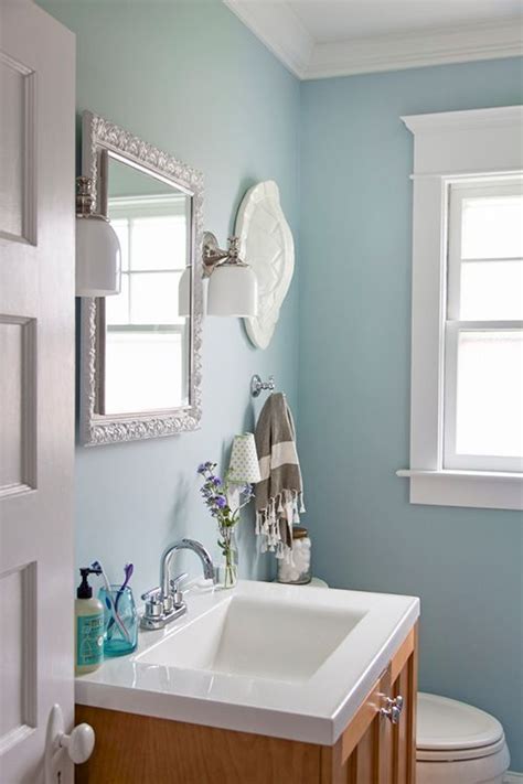 46 Pretty Blue Bathroom Designs Ideas You Can Try | Blue bathroom paint, Light blue bathroom ...