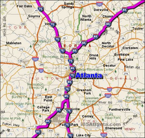 i-75 / i-85 Atlanta Traffic Maps and Road Conditions