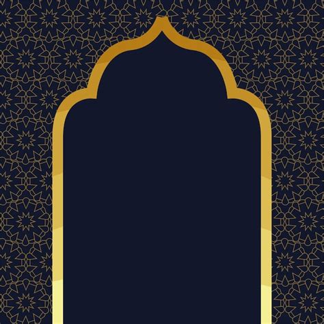 Free Vector | Gold frame arabic decoration style