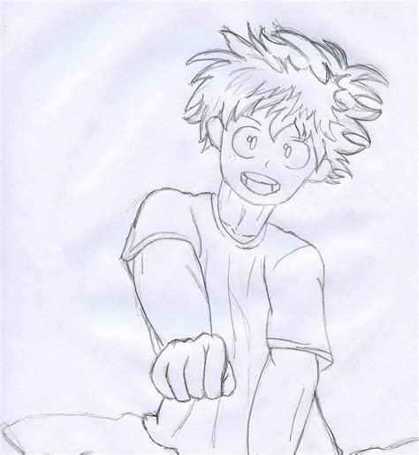 Victor Hugo Matos - My first sketch of Midoriya Izuku from Boku no Hero Academia