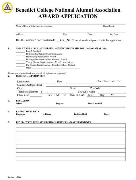 Award Applicant - Fill Online, Printable, Fillable, Blank | pdfFiller