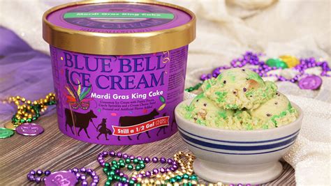 Blue Bell Mardi Gras King Cake ice cream returns