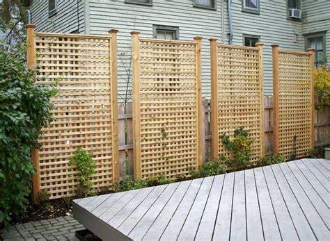 I want to put up a lattice panel for privacy. What to attach it to ...