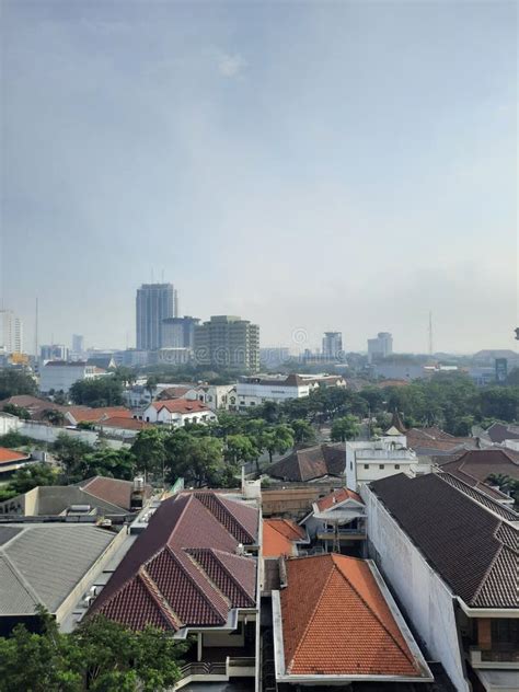 Classic City Skyline of Surabaya Stock Image - Image of street ...