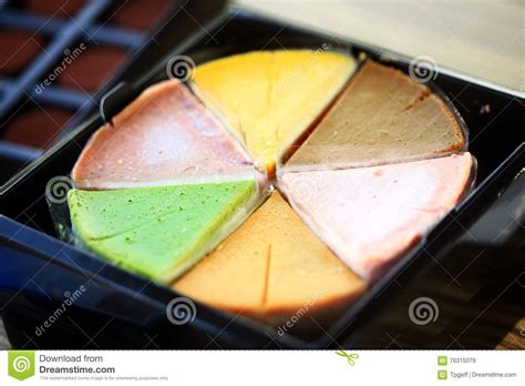 Five colors Chinese cake stock image. Image of people - 76315079