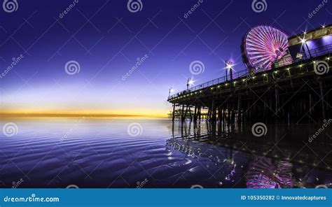 Santa Monica Pier in Los Angeles California Editorial Photography ...