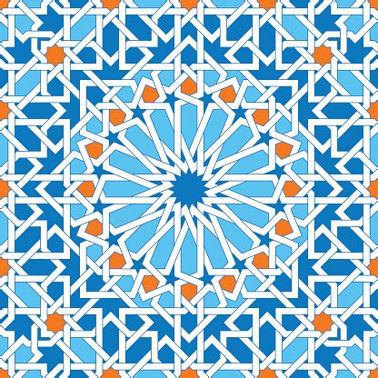 Islamic Geometric Ornament Oriental Seamless Pattern Muslim Mosaic Stock Illustration - Download ...