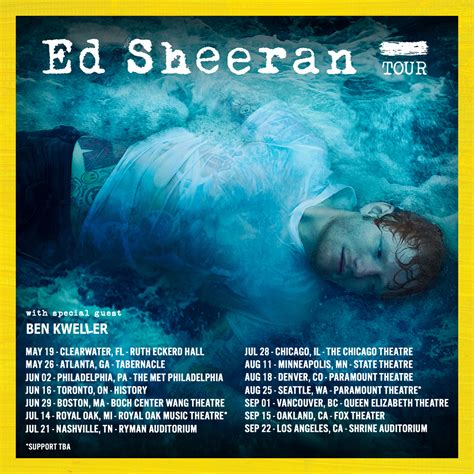 Ed Sheeran Announces Intimate Theater Tour Dates