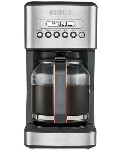 Crux CRX14540 14-Cup Programmable Coffee Maker, Created for Macy's ...