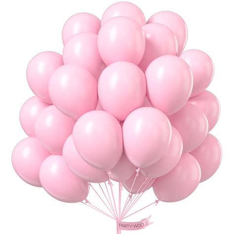 Buy PartyWoo Pastel Pink Balloons, 100 pcs 10 Inch Pink Balloons, Baby Pink Balloons for Balloon ...