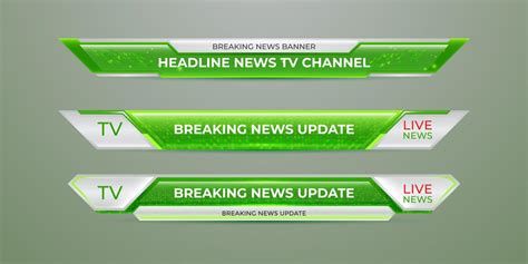 Broadcast news lower third modern banner template for television, video ...