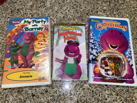 VINTAGE MY PARTY With Barney Birthday Personalized & 2 More VHS TESTED ...