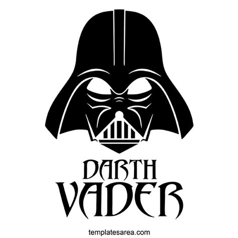 Star Wars SVG: Darth Vader Head & Font for Free Download