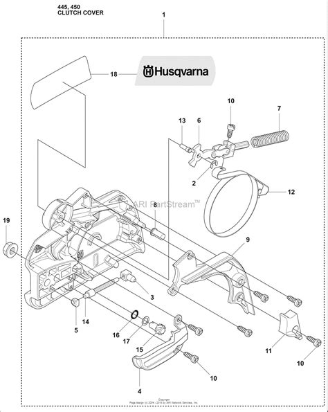 Husqvarna 450 (2009-02) Parts Diagram for Clutch Cover