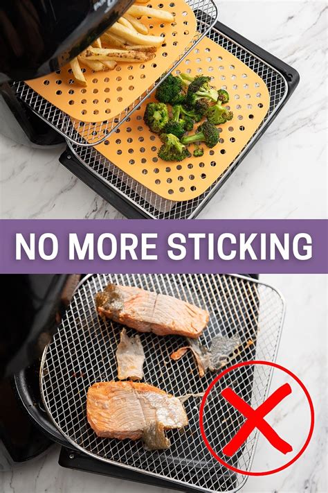 Air Fryer Silicone Liners Perforated Prevents Food Sticking | Best Recipe