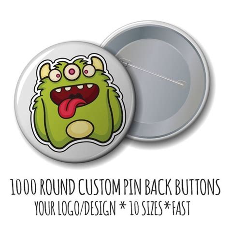 Customized Buttons Custom Buttons 1000 Buttons Logo