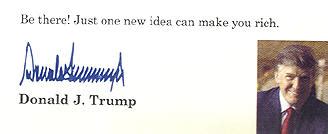 Signature of Donald Trump - KruegerBooks.com