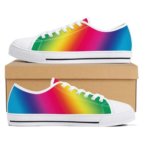 Rainbow Sneakers Gay Pride Shoes LGBT Wedding Shoes - Etsy