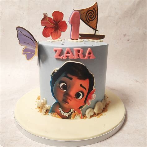 Simple Moana Cake | Moana Birthday Cake For Kids | Disney Theme Cake ...