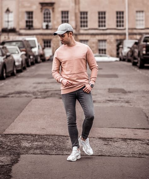 Pink And Grey Street Style Outfit - Your Average Guy