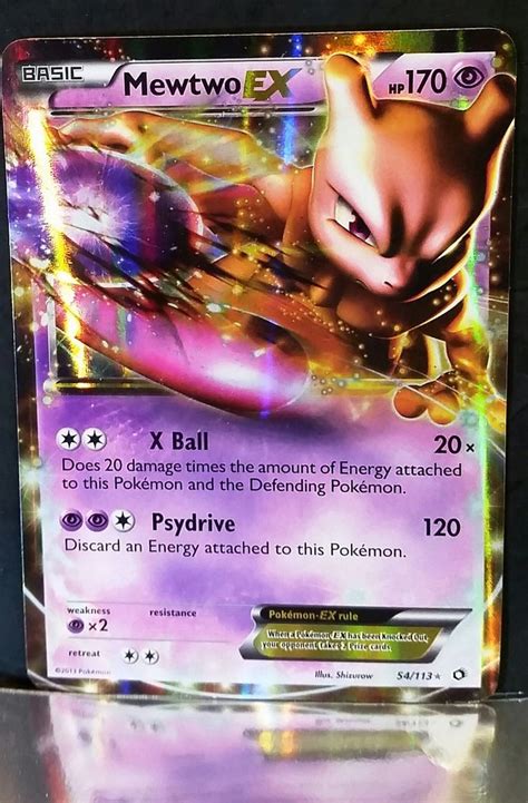 MEWTWO Ex 54/113 ~ Ultra Rare Holo Ex ~ Pokemon B&W Legendary Treasures | Mewtwo, Cool pokemon ...