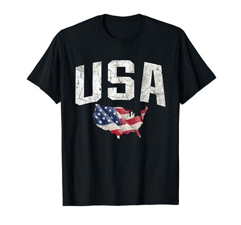 USA T shirt, United States Of America Map Shirts 4th of July T-Shirt - Walmart.com