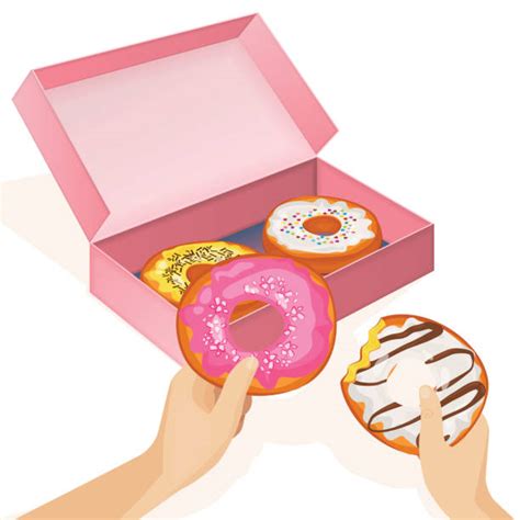 Best Donut Box Illustrations, Royalty-Free Vector Graphics & Clip Art - iStock