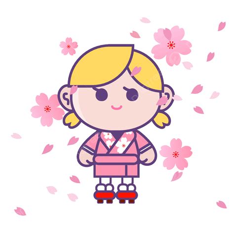 Gambar Gambar Ip Gadis Cantik Kariton Ceri, Bunga Sakura, Merah Jambu, Cantik PNG dan Vektor ...