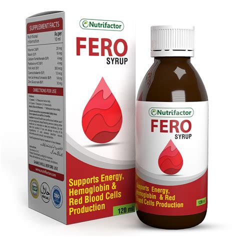 FERO SYRUP | Vitamin B12 | C | Iron | Folic acid | Helps in Red Blood ...