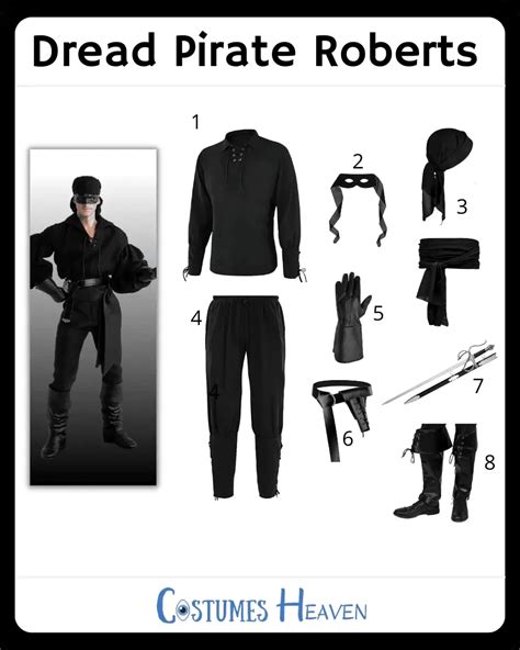 Dread Pirate Roberts Costume For Cosplay & Halloween 2024