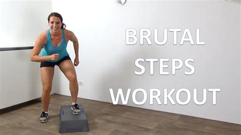 10 Minute Brutal Cardio Step Up Workout – Intense Cardio Steps Exercises - YouTube