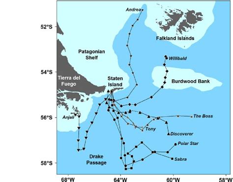 Rockhopper Penguin Habitat Map