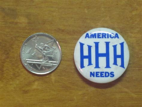 1968 Hubert Humphrey Election Button – Bill’s Political Shoppe