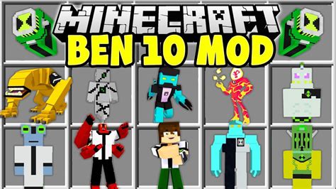 Minecraft ben 10 mod l transform into ben 10 aliens- l modded mini-game ...