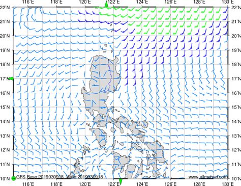 South China Sea, Luzon Strait, Philippine Sea - wind forecast: animation