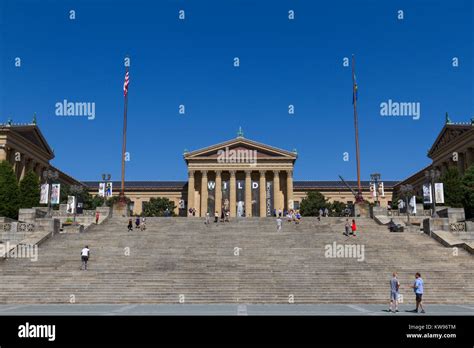 The Art Museum Steps (or 'Rocky' steps), Philadelphia Museum of Art, Philadelphia, PA, USA Stock ...