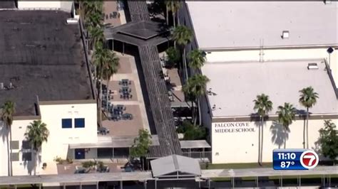 Lockdown lifted at Falcon Cove Middle School in Weston after report of ...