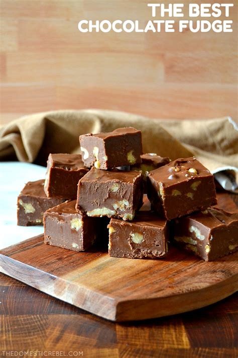 Best Ever Chocolate Walnut Fudge | The Domestic Rebel