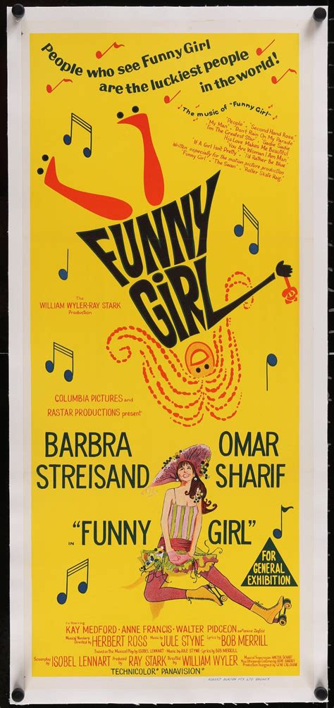 Funny Girl Movie Poster 1969 Australian Daybill (13x30) - Film Art Gallery