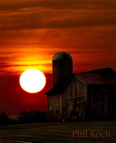 Farmstead | Old barns, Sunrise sunset, Cool pictures