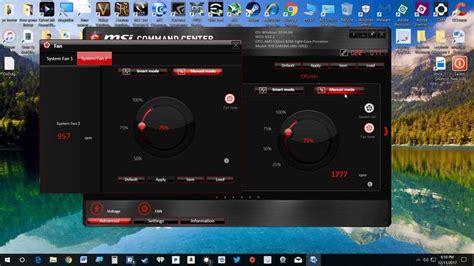 MSI COMMAND CENTER, FAN SETTING | Command center, Msi, Command